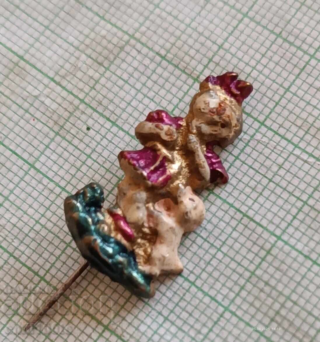 Παλαιό σήμα: Κορίτσι με σκύλο με τιμή 4.00 BGN | € 2.05