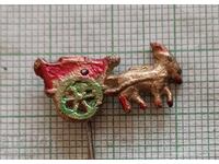 Παλαιό σήμα Μαγκαρέ με καρότσα