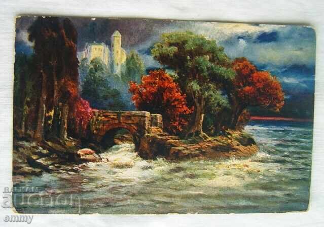 Carte poștală 1908 - circulată Sofia- Anvers, Belgia