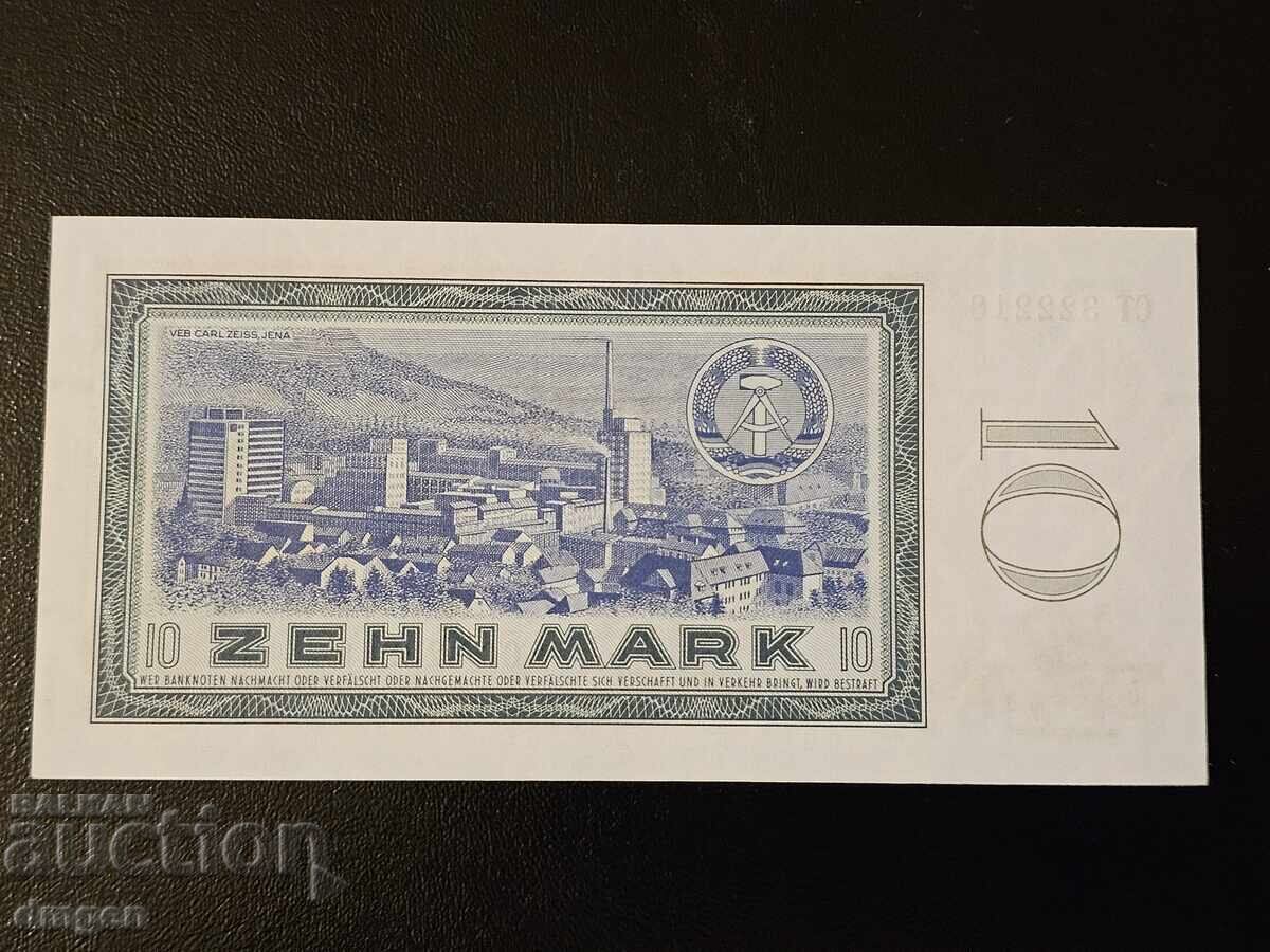10 mărci RDG 1964 UNC cu preț 65.00 BGN | € 33.23