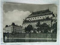 Postcard 1957 - Prague, National Theatre, used