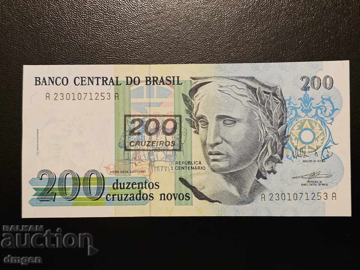 200 kruzado Βραζιλίας UNC nadpechatka