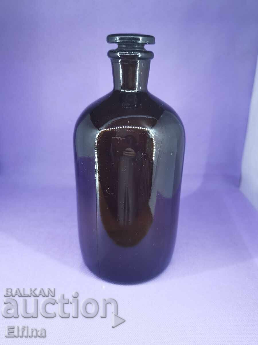 Sticlă reactivă, cu șlif, sticlă închisă la culoare - 5