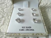 Set cercei argint 925, placare albă 05.04.2025