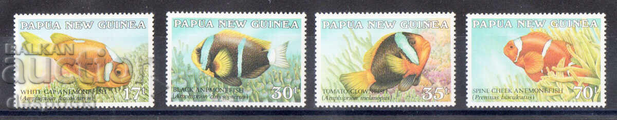 1987. Papua Noua Guinee. Pește anemone.