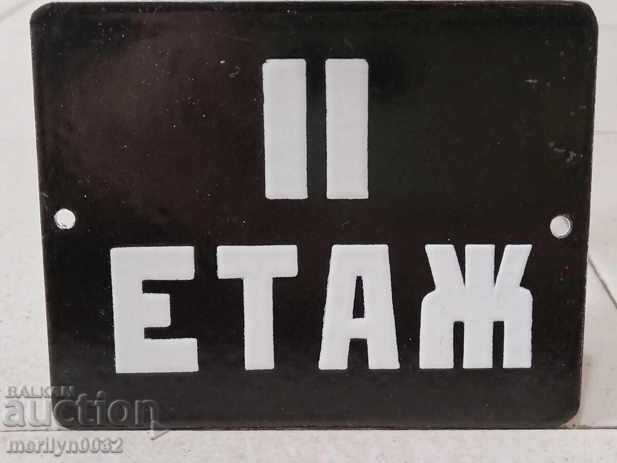 Enameled social plate enamel plate