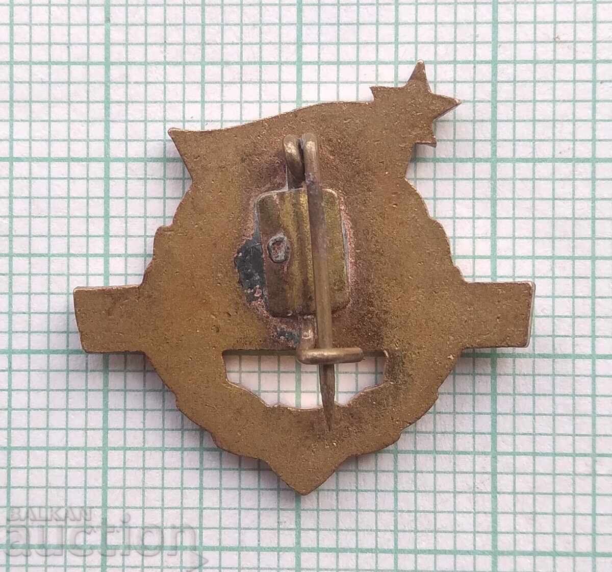 Licitație 18783 Insigna - KISZ Ungaria - bronz email Licitație 18783 Insigna - KISZ Ungaria - bronz email