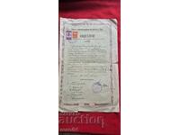CERTIFICATE - WW II