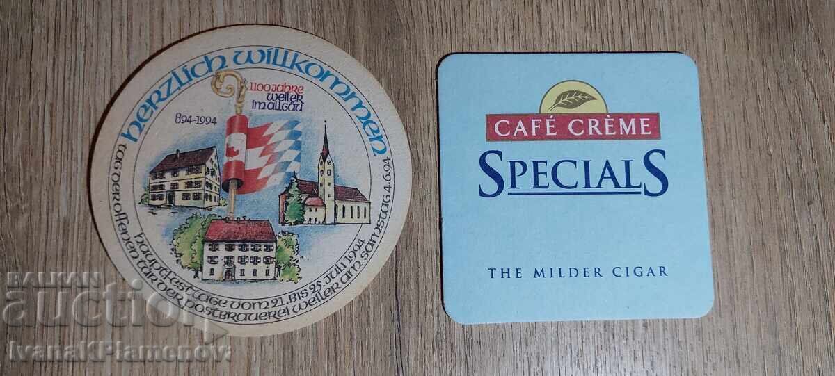 Δίσκοι για φλιτζάνια καινούργια δύο τεμάχια για συλλέκτες