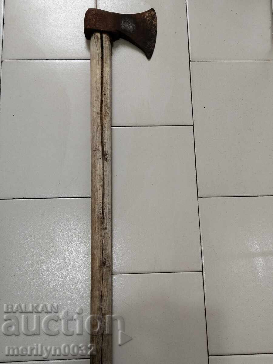 Аукцион Стара брадва WW2 топор инструмент Вермахт ковано желязо
