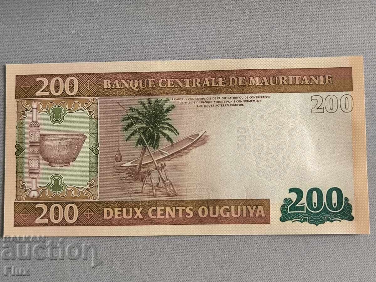 Banknote - Mauritania - 200 Ouguiya UNC | 2013 with price 11.50 BGN | € 5.88