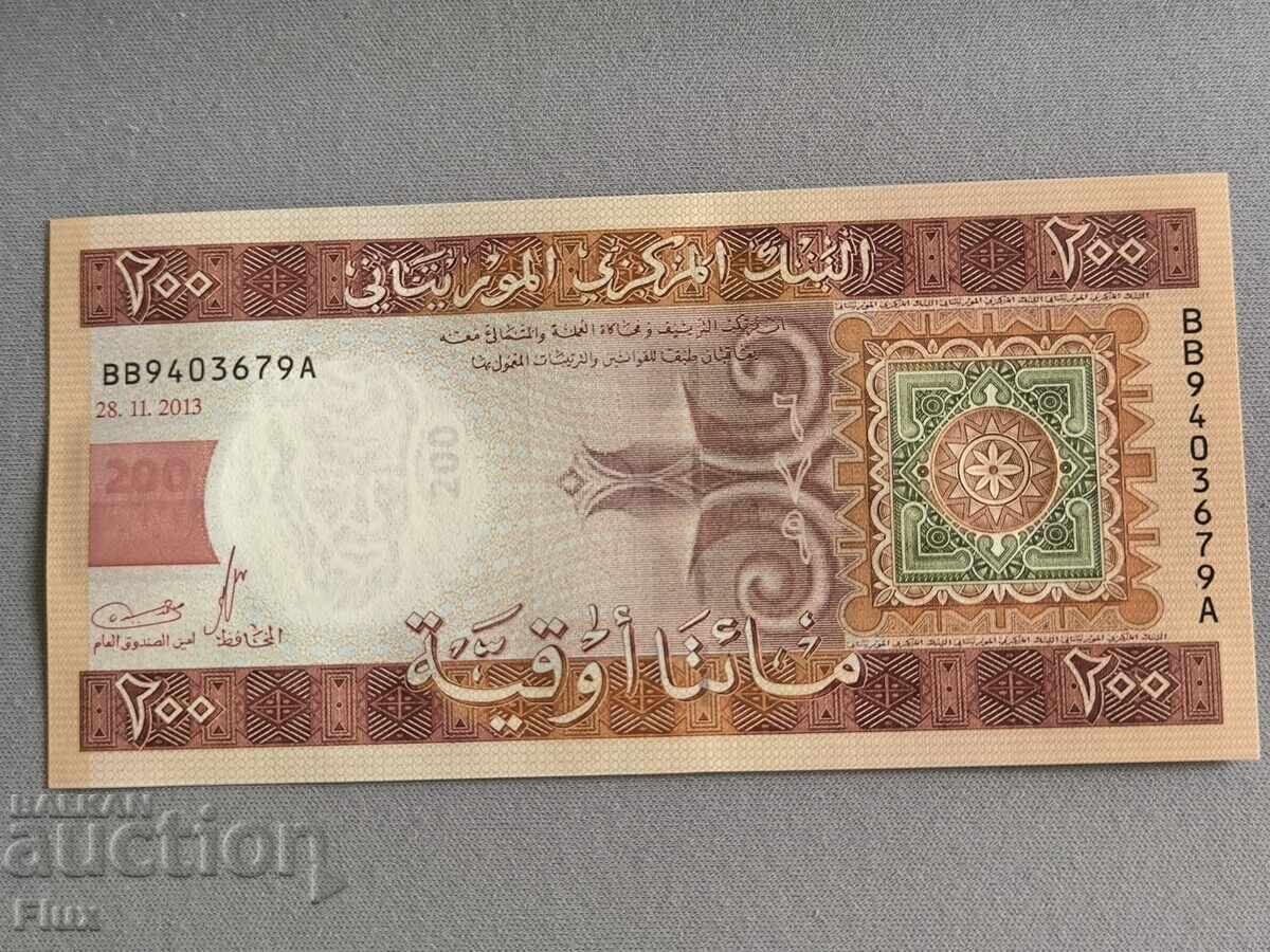 Banknote - Mauritania - 200 Ouguiya UNC | 2013