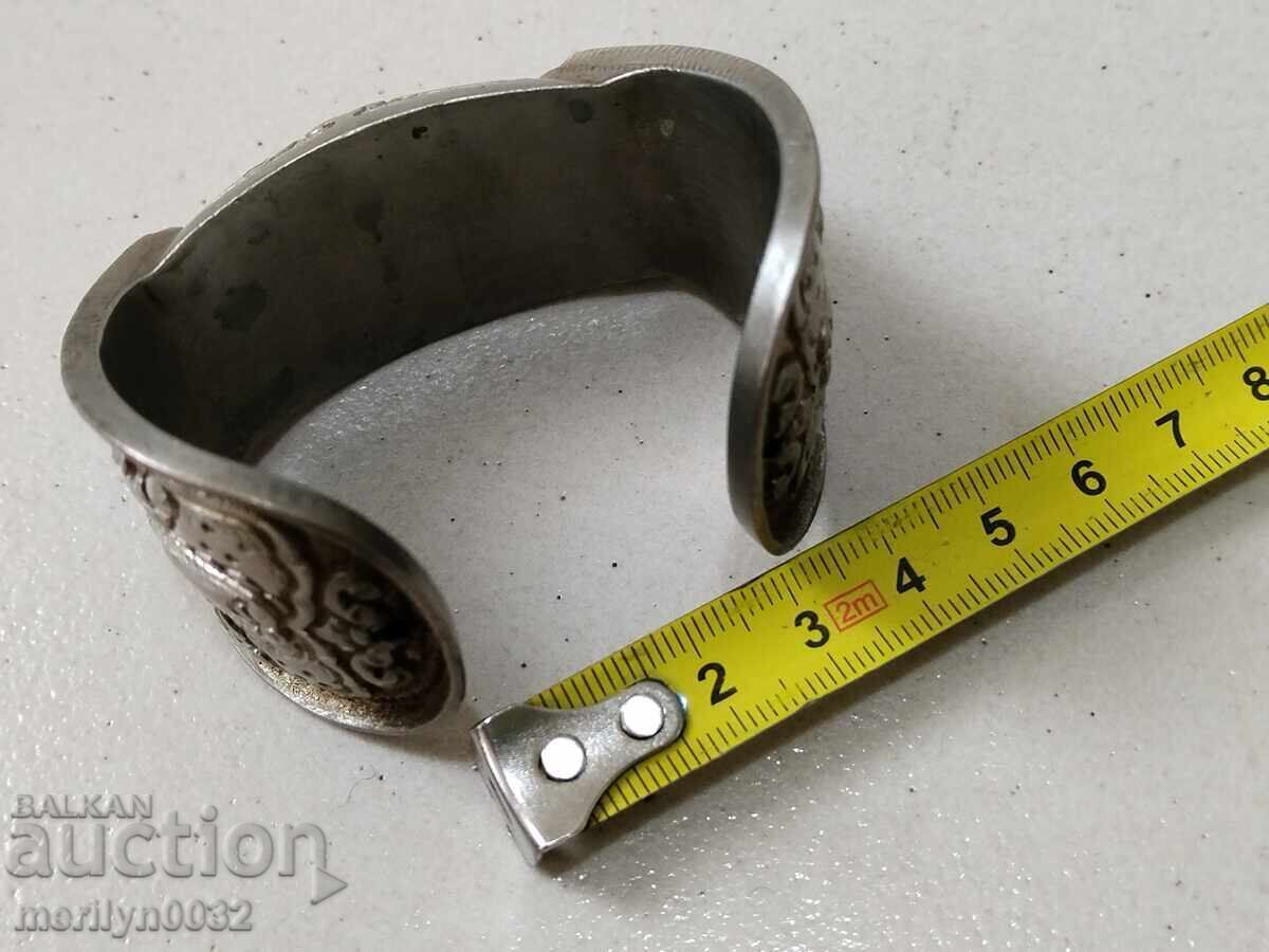 Renaissance silver bracelet slingshot, sachan, jewelry, silver - 6