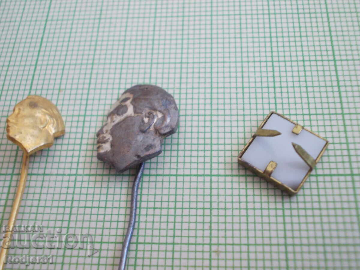 Delivery of Badges - Figures of Georgi Dimitrov, 3 pieces Delivery of Badges - Figures of Georgi Dimitrov, 3 pieces