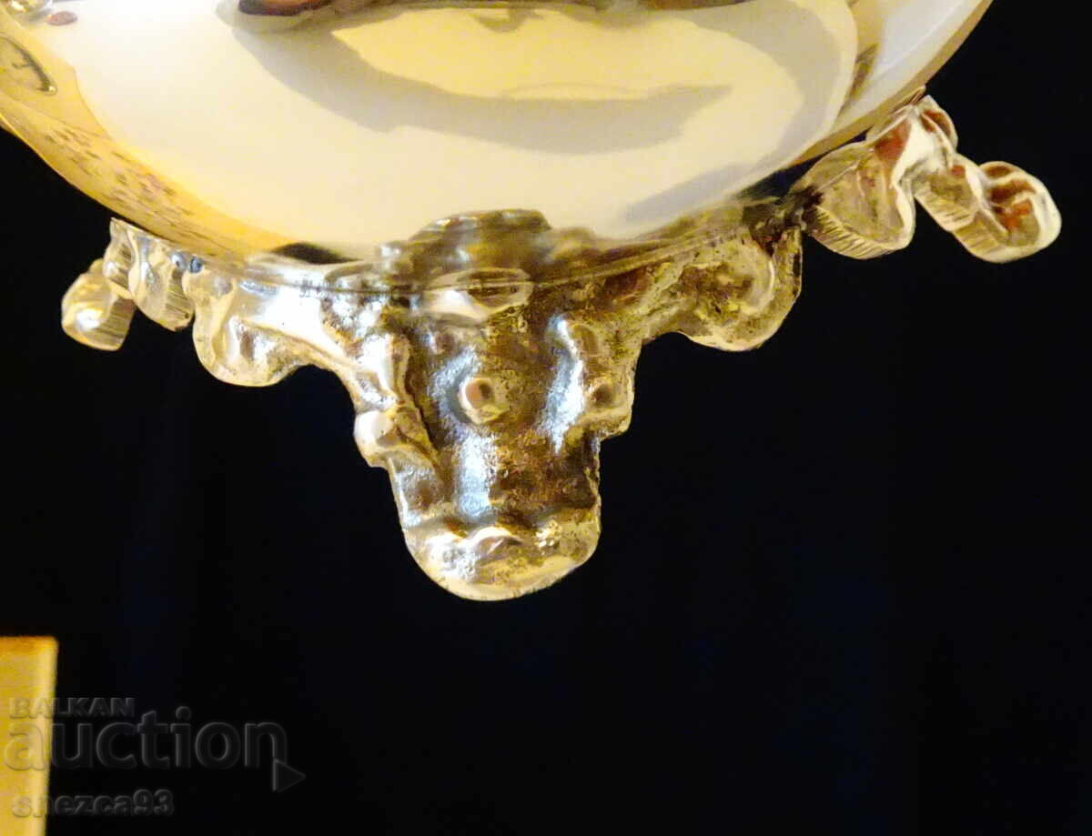 Παράδοση Αγγλική αντίκα μπρούτζινη κανάτα, σαλτσιέρα