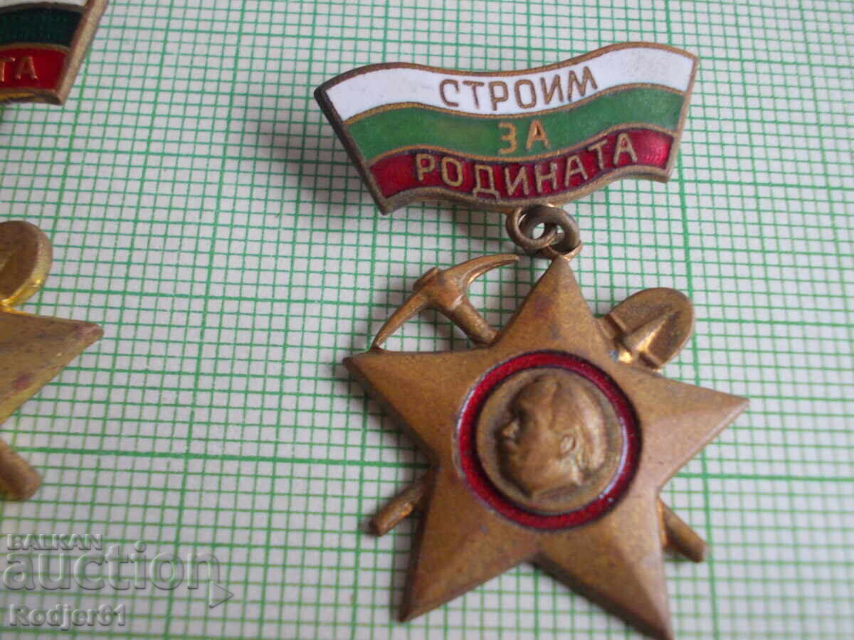 Delivery of Badges - Building for the Motherland - 2 pcs