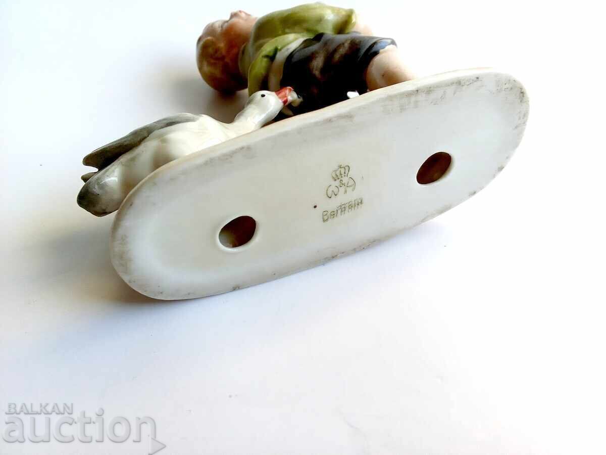 Auction  Figure of a Boy with a Jug and Goose, 1930