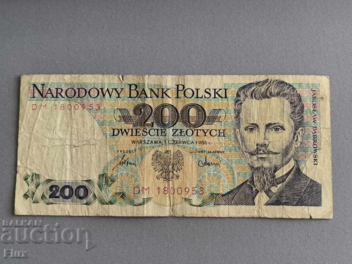Bancnotă - Polonia - 200 zloți | 1986 Bancnotă - Polonia - 200 zloți | 1986