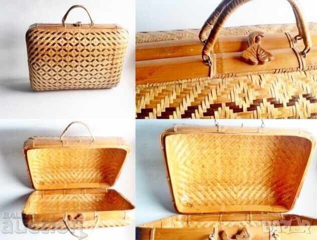 Delivery of Woven Bamboo Suitcase Woven Suitcase Woven Storage Suitcase