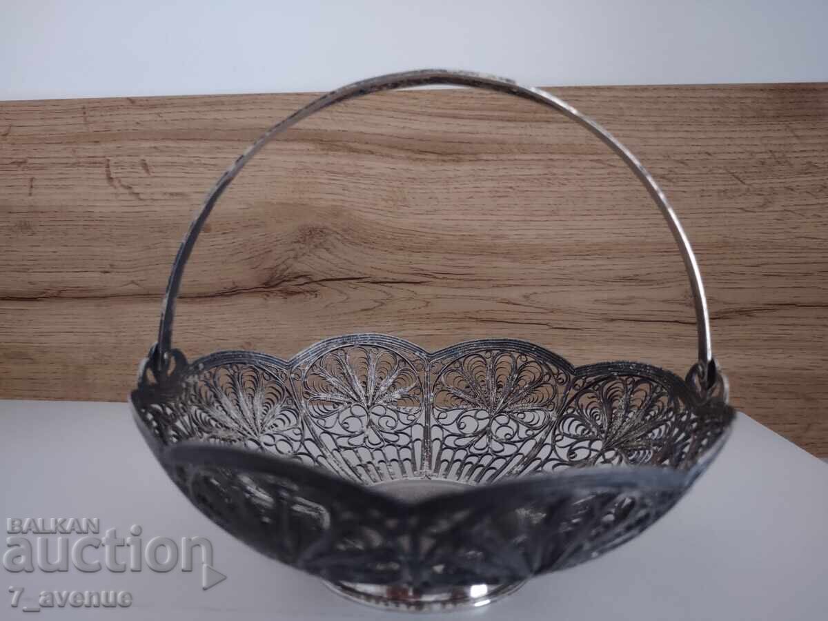 Delivery of Filigree candy basket bonbonniere Soviet pre-1989, 6.04.25 Delivery of Filigree candy basket bonbonniere Soviet pre-1989, 6.04.25