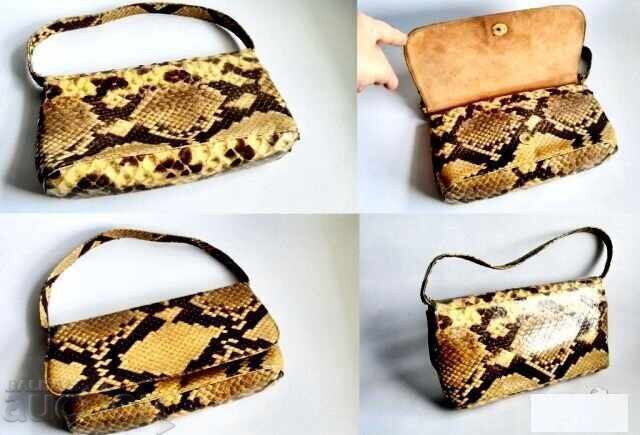 Geantă clasică din piele de piton de șarpe - 5 Geantă clasică din piele de piton de șarpe - 5