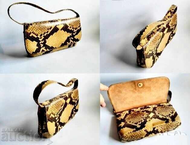 Geantă clasică din piele de piton de șarpe - 6 Geantă clasică din piele de piton de șarpe - 6