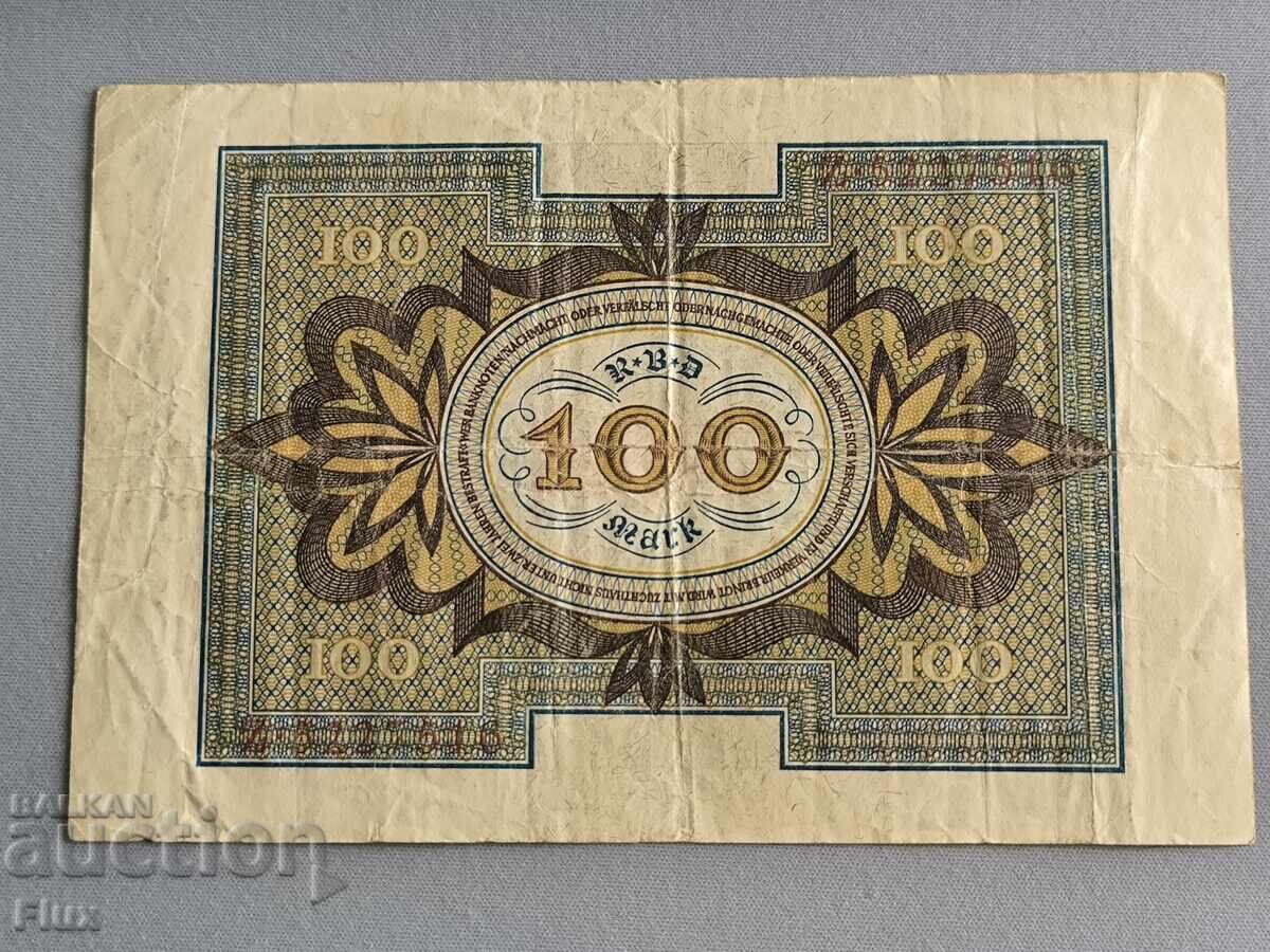Аукцион Райх банкнота - Германия - 100 марки | 1920г.