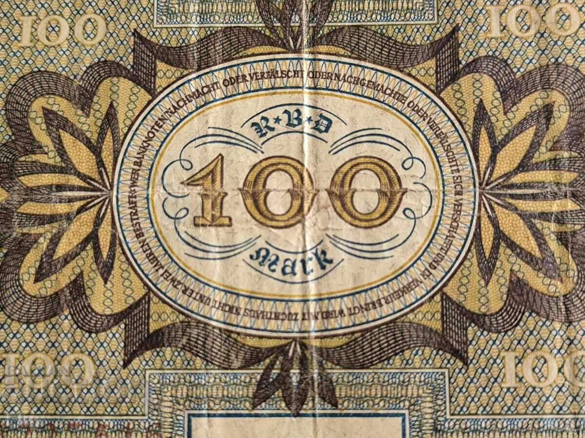 Доставка на Райх банкнота - Германия - 100 марки | 1920г.