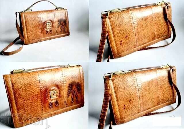 Βίντατζ τσάντα από κροκόδειλο με τιμή 195.00 BGN | € 99.70