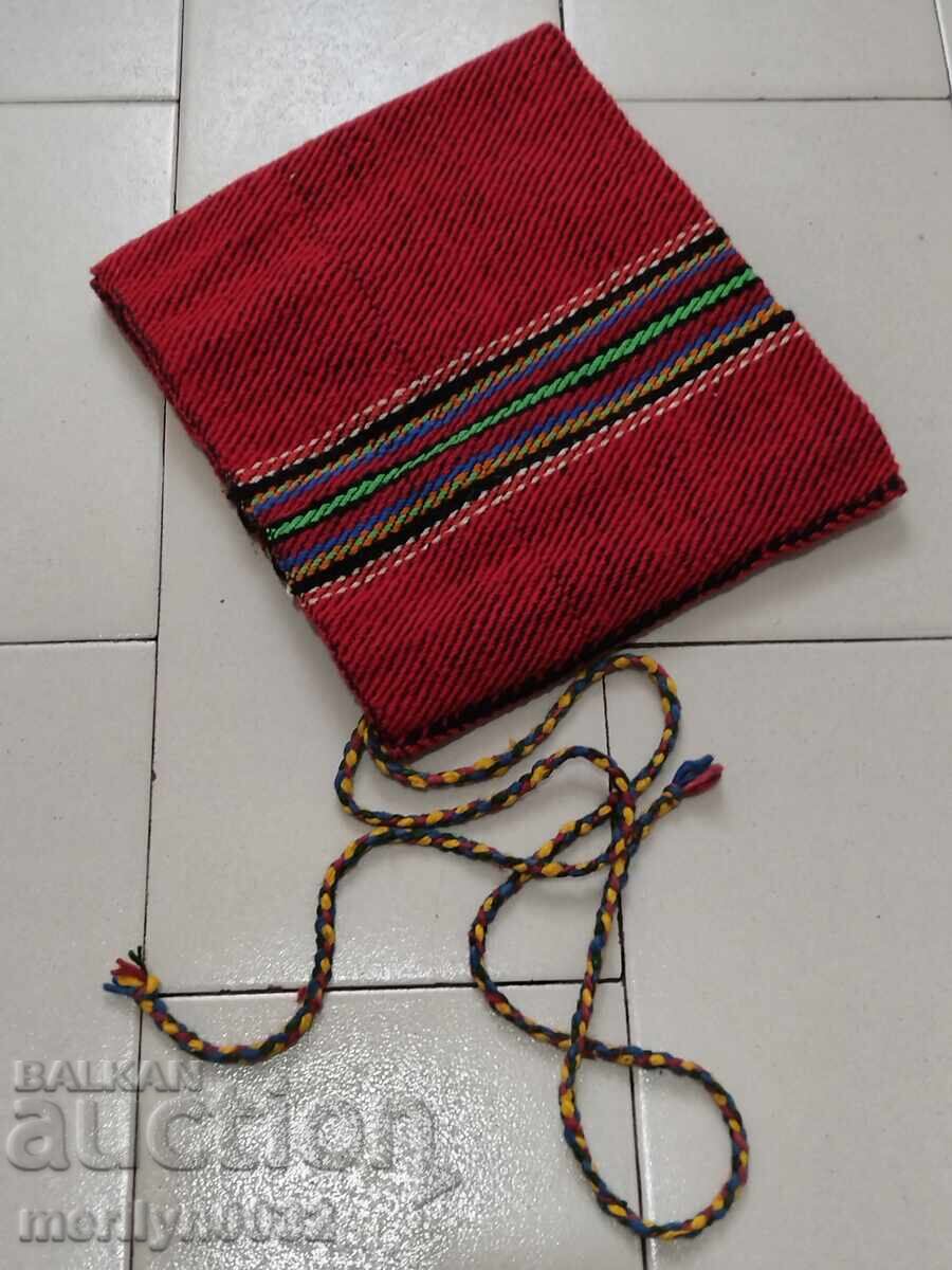 Old woven apron from the Tarnovo region folk costume sukman - 5
