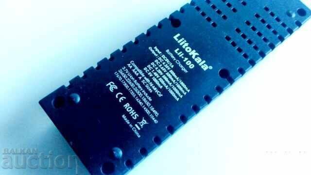 Φορτιστής μπαταριών LiitoKala Lii-100 0.5A/1A Li-ion Ni-MH US με τιμή 35.00 BGN | € 17.90