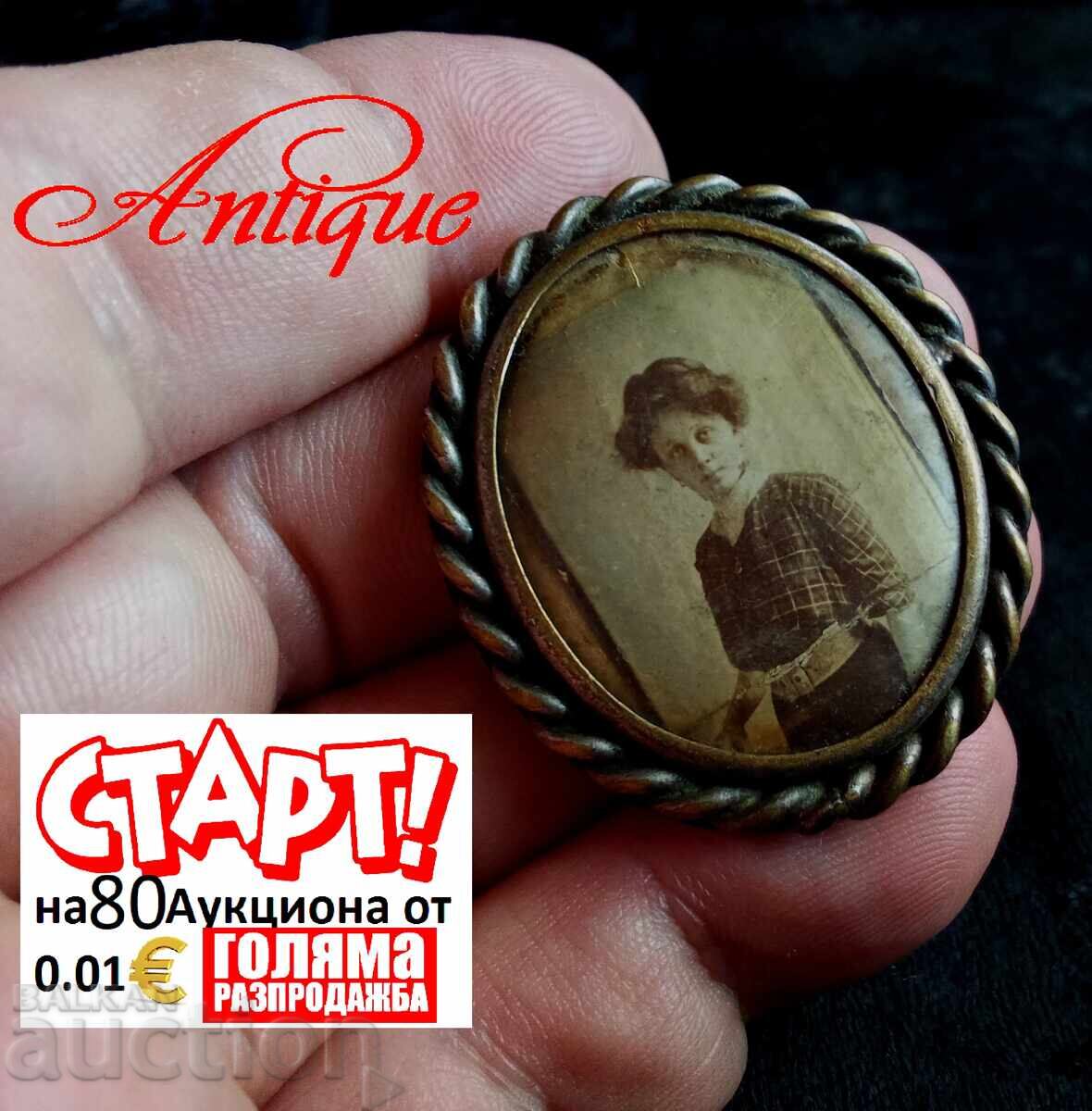 Broșă foto victoriană Broșă foto victoriană