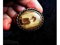 Broșă foto victoriană