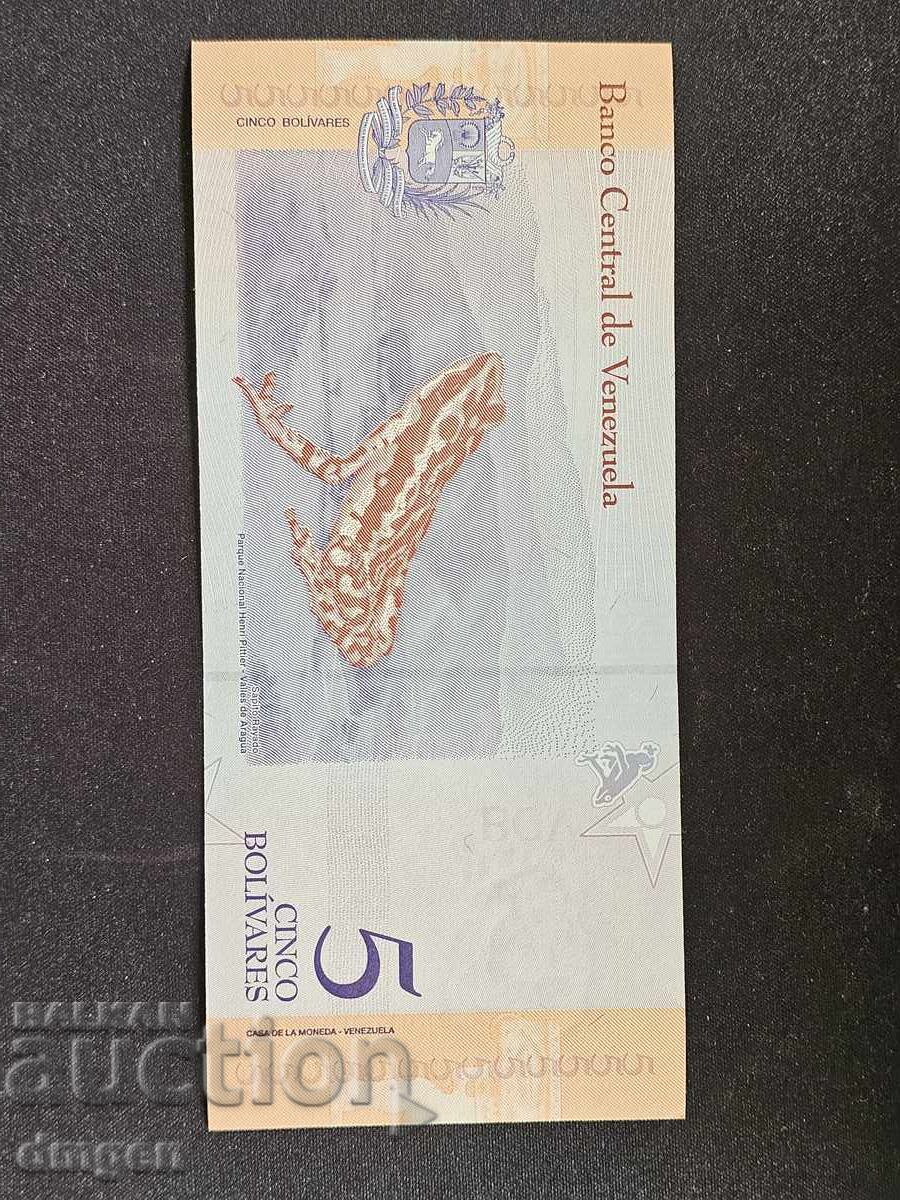 5 Venezuelan Bolivars 2018 UNC with price 1.50 BGN | € 0.77 5 Venezuelan Bolivars 2018 UNC with price 1.50 BGN | € 0.77