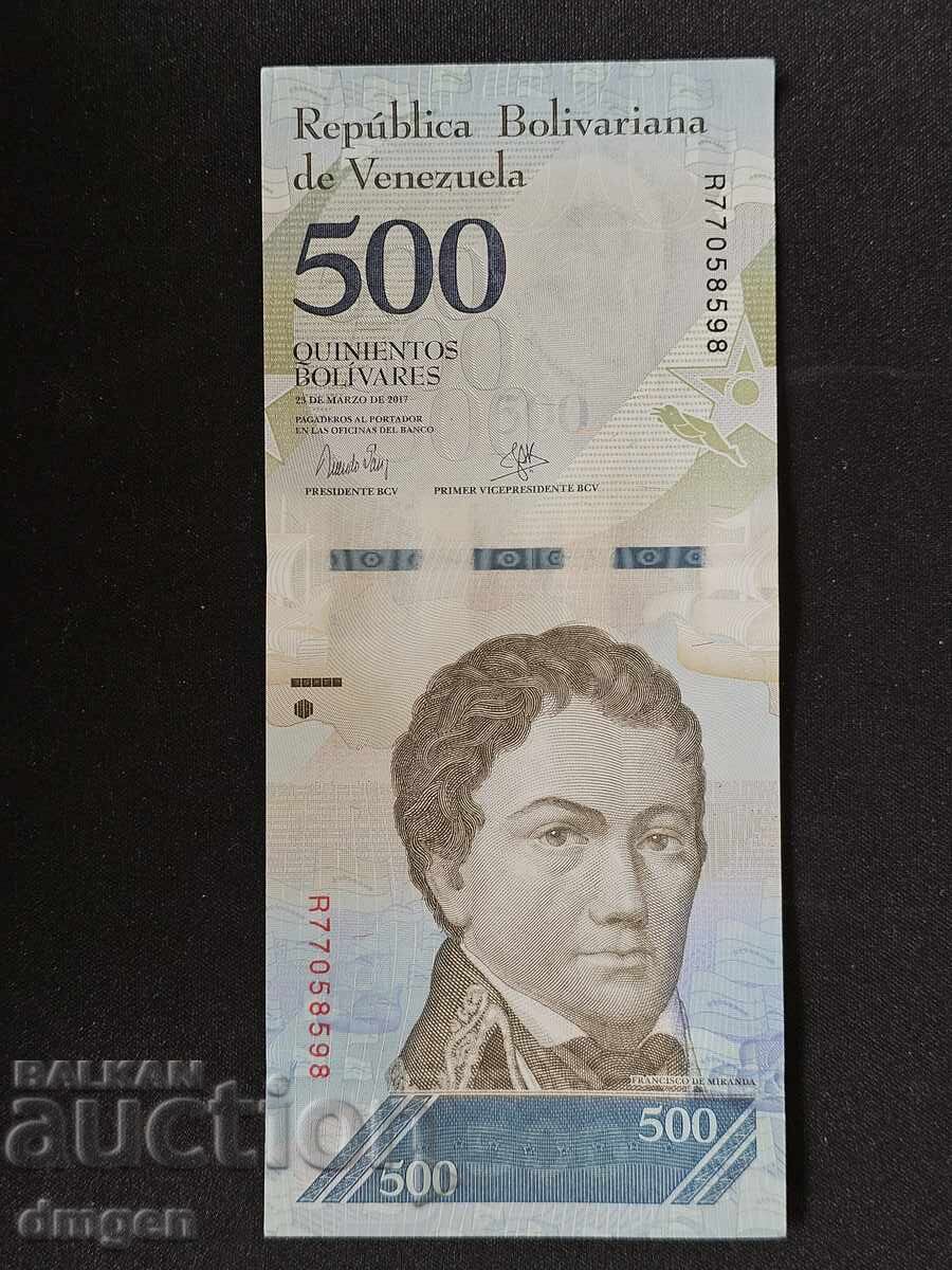 500 Venezuelan Bolivar 2017 UNC 500 Venezuelan Bolivar 2017 UNC