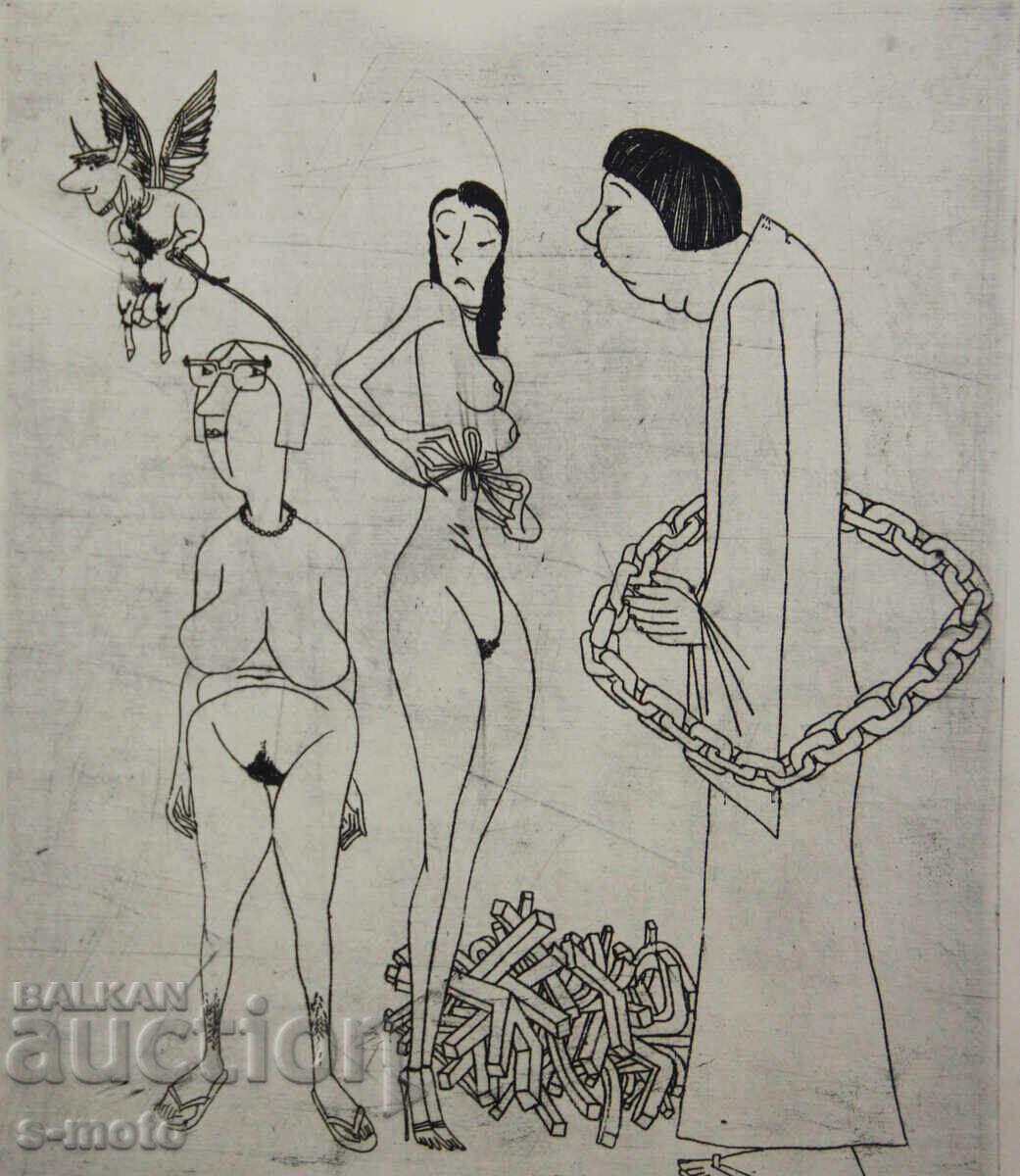 Γραφικά του Ιβάν Γκάζντοφ με ξηρή χάραξη