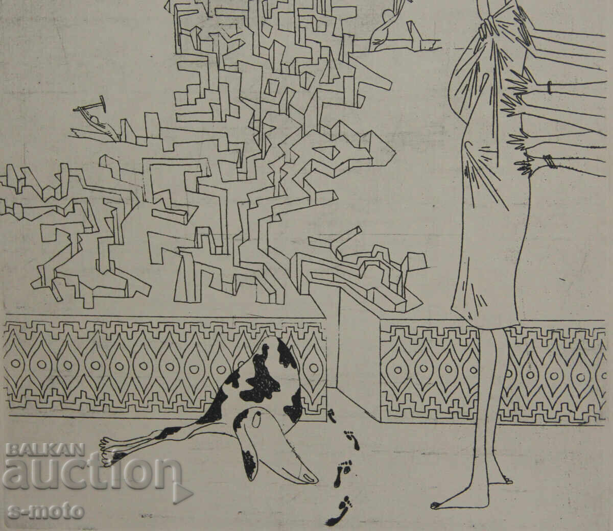 Γραφικά του Ιβάν Γκάζντοφ με ξηρή χάραξη, φιγούρες - 6