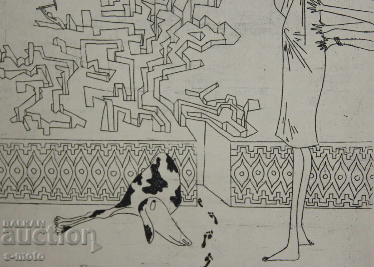 Γραφικά του Ιβάν Γκάζντοφ με ξηρή χάραξη, φιγούρες - 7