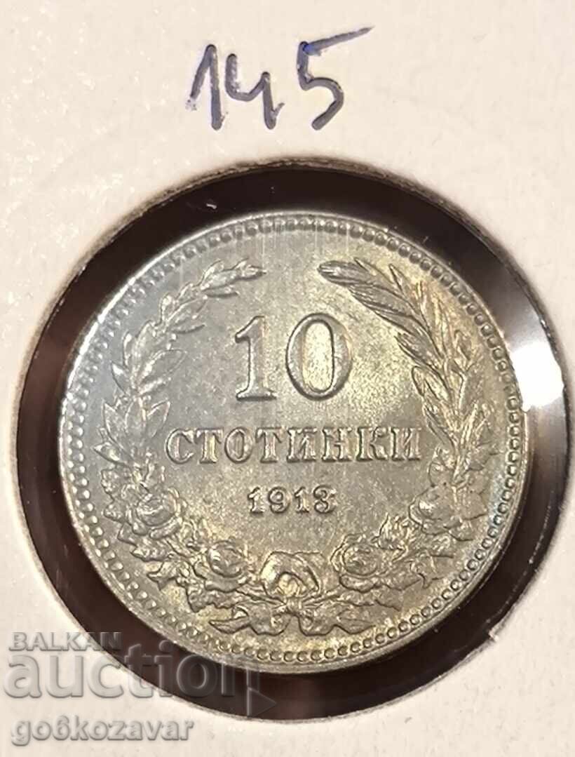 Bulgaria 10 cenți 1913 UNC Bulgaria 10 cenți 1913 UNC