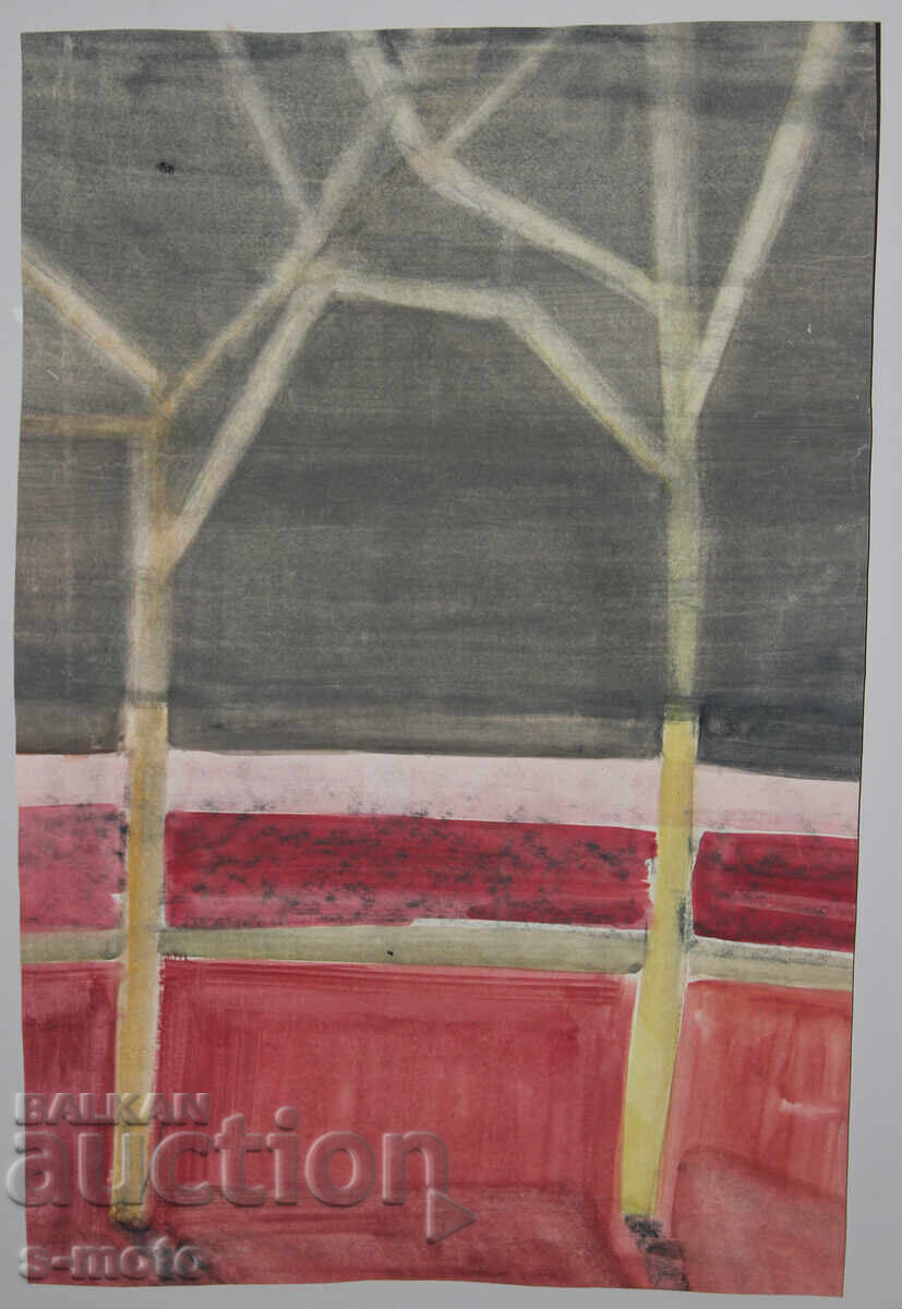 Licitație Pictură veche acuarelă peisaj Licitație Pictură veche acuarelă peisaj