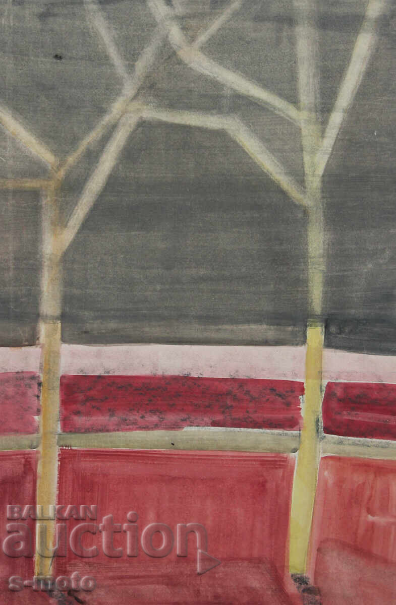 Livrarea Pictură veche acuarelă peisaj Livrarea Pictură veche acuarelă peisaj