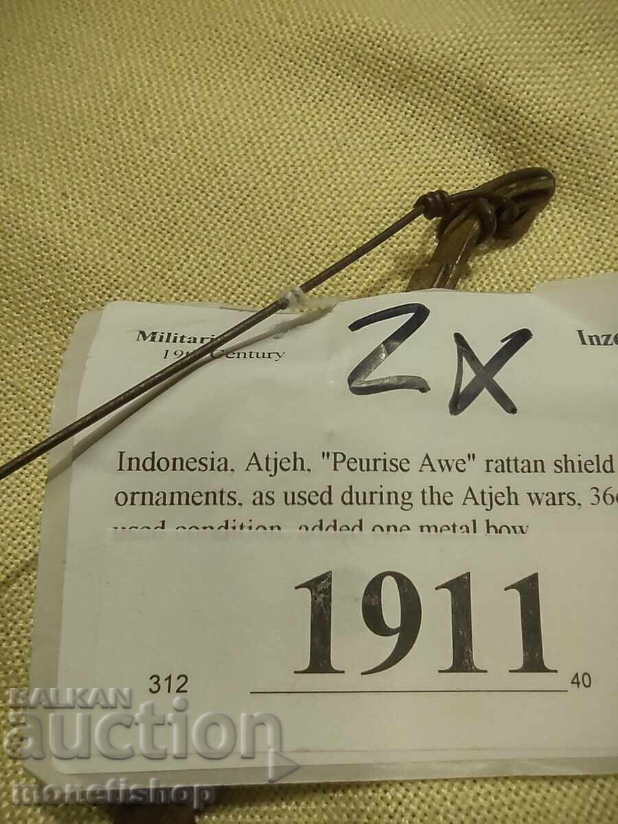 Arc și scut de luptă din Indonezia, folosite în războaiele din Aceh - 6