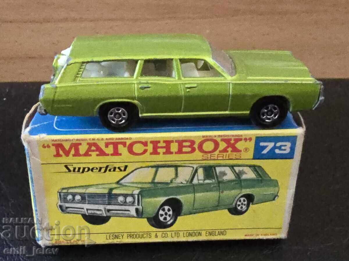 LESNEY MATCHBOX 73A Mercury Station Wagon 1970 original box LESNEY MATCHBOX 73A Mercury Station Wagon 1970 original box