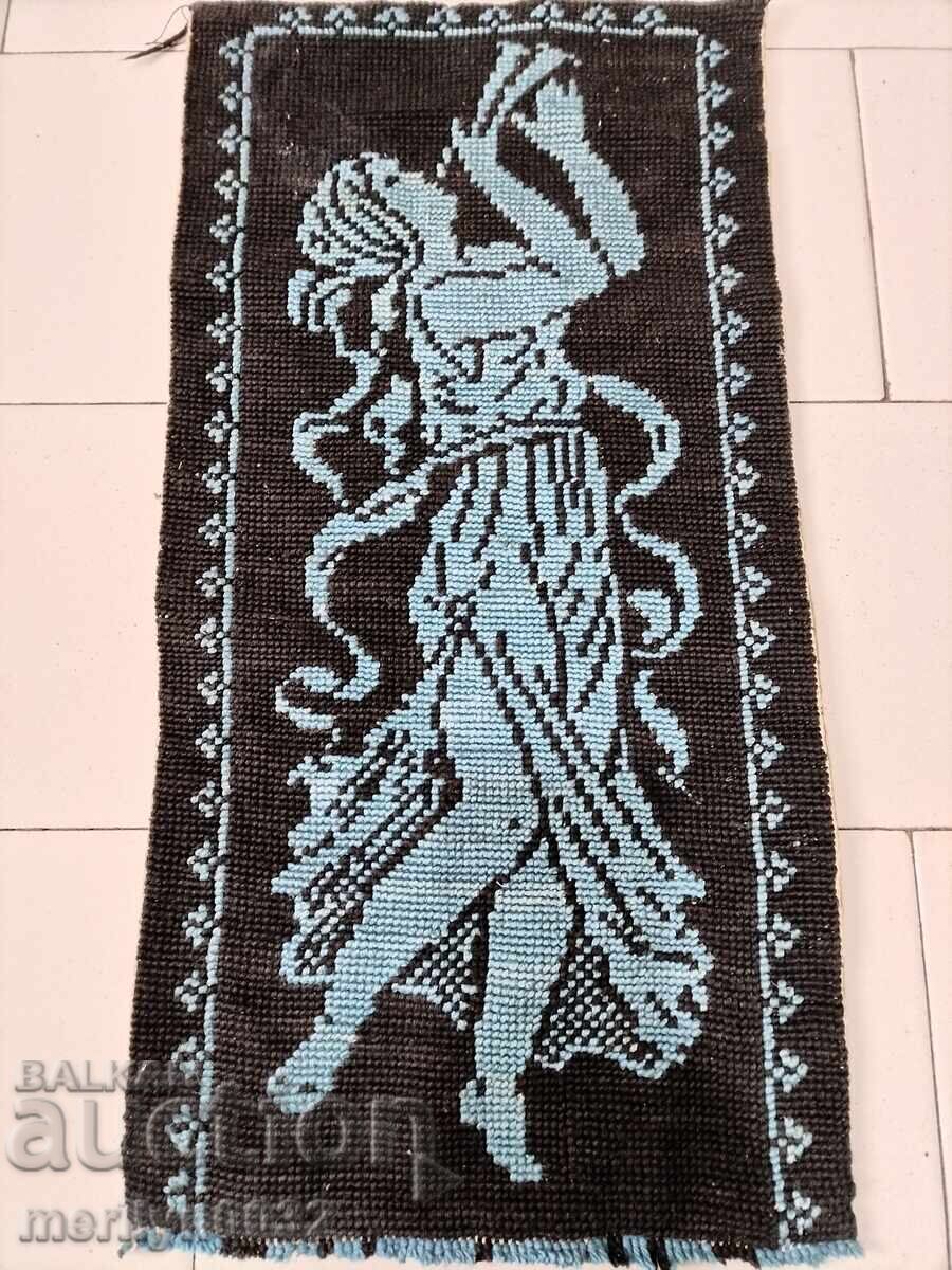 Covor vechi țesut manual pentru perete 60/30 cm, covoraș, husă - 6 Covor vechi țesut manual pentru perete 60/30 cm, covoraș, husă - 6