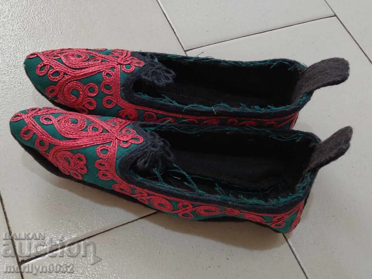 Grandma's colorful slippers from a dowry, folk costume with price 35.00 BGN | € 17.90