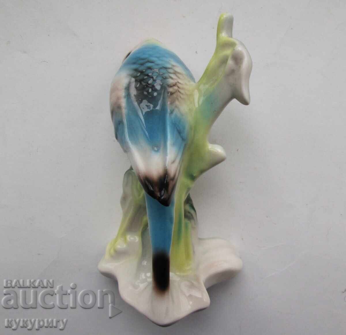 Old porcelain figurine of a parrot - 6