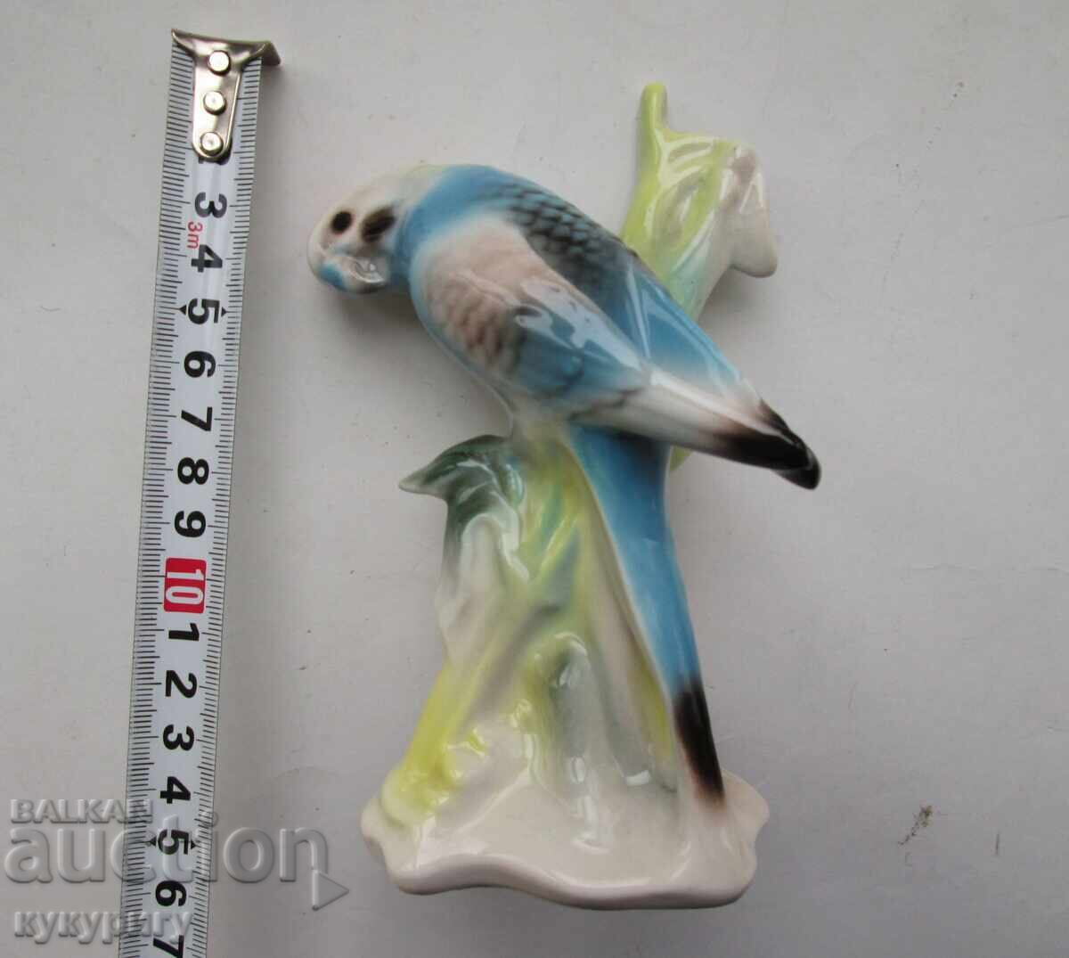 Old porcelain figurine of a parrot - 7
