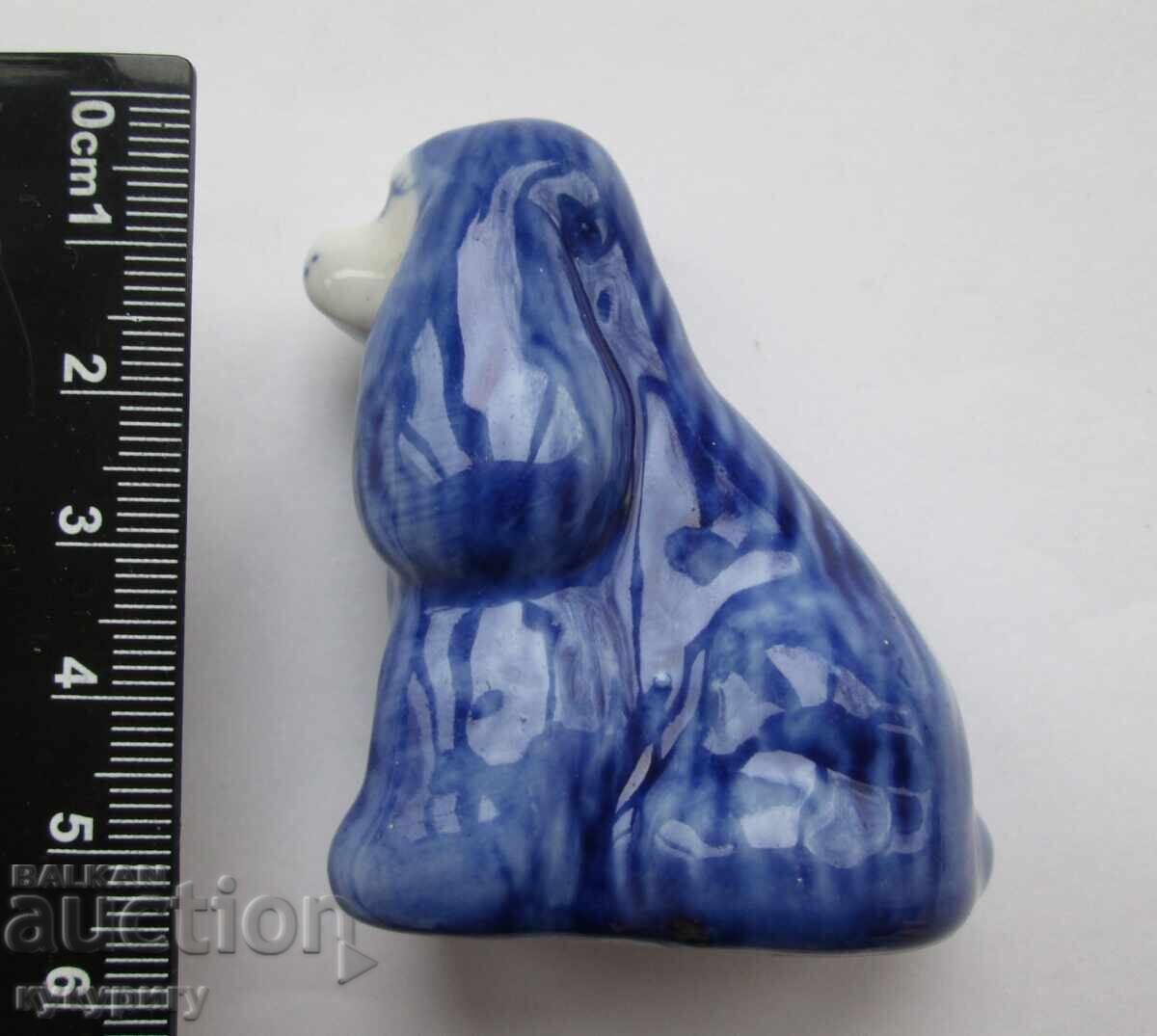 Стара Руска порцеланова статуетка фигура куче ГЖЕЛ  ГЖЕЛЬ - 5
