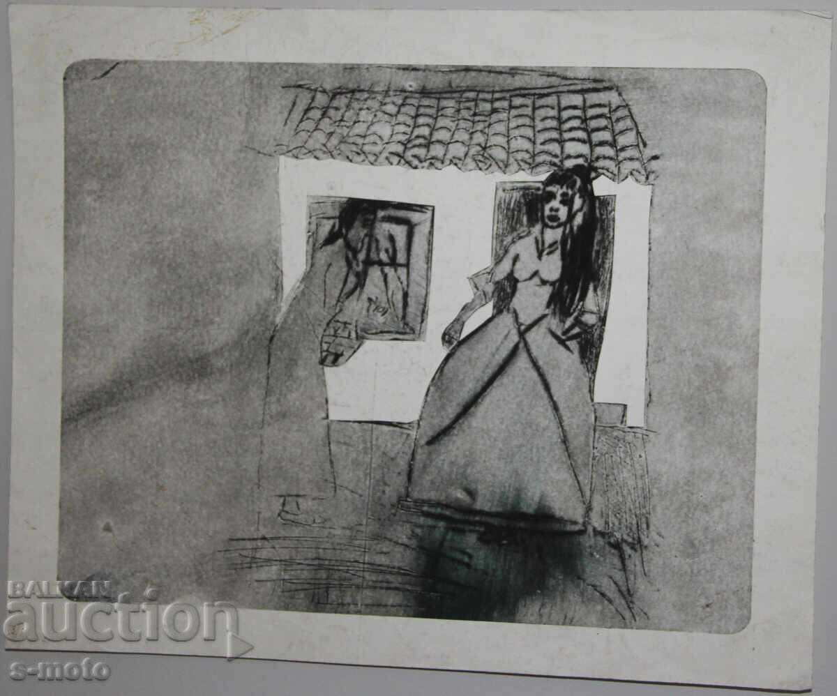 Δημοπρασία Γραφικά, μικτές τεχνικές, γυναικείες φιγούρες