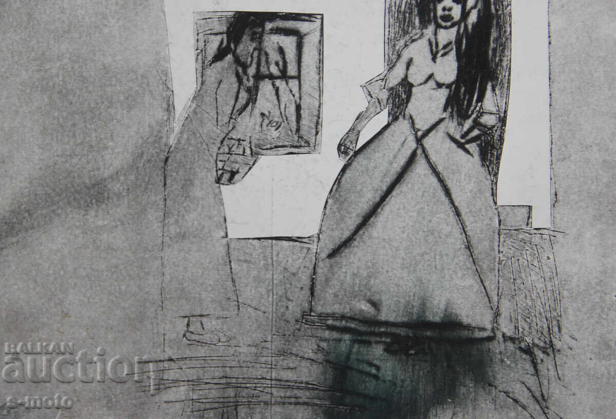 Γραφικά, μικτές τεχνικές, γυναικείες φιγούρες - 5